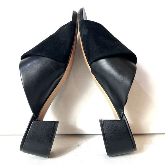 Clarks Cushion Womens Sz 9 M Comfort Casual Sandals Black Suede Leather Open Toe - Picture 6 of 11